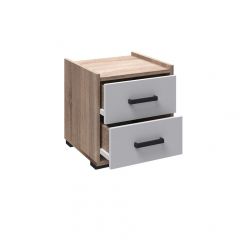 Модульная Спальня Соната (Белый/Дуб Крафт Золотой) в Троицке - troick.mebel24.online | фото 6