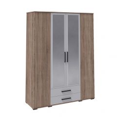 Модульная Спальня Соната (Белый/Дуб Крафт Золотой) в Троицке - troick.mebel24.online | фото 7