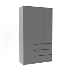 МОРИ МШ 1200.1 Шкаф (графит) в Троицке - troick.mebel24.online | фото 2