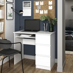 МОРИ МС-6 Стол ПРАВЫЙ (белый) в Троицке - troick.mebel24.online | фото