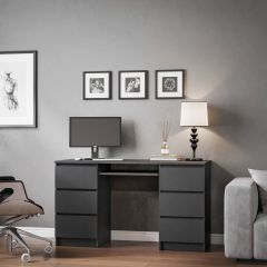 МОРИ МС-2 Стол 6 ящиков (графит) в Троицке - troick.mebel24.online | фото