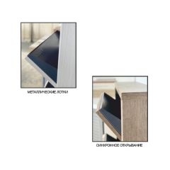 Обувница Комфорт Ф 002 Фасад 3D Гармонь ребро (4 секции) в Троицке - troick.mebel24.online | фото 5