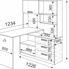 Подростковая Волкер (модульная) в Троицке - troick.mebel24.online | фото 23