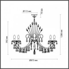 Подвесная люстра Odeon Light Versia 4977/10 в Троицке - troick.mebel24.online | фото 5