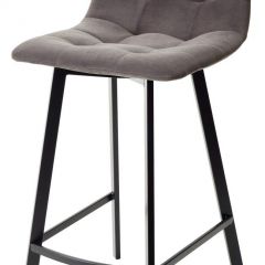 Полубарный стул CHILLI-QB SQUARE графит #14, велюр / черный каркас (H=66cm) М-City в Троицке - troick.mebel24.online | фото
