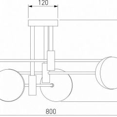 Потолочная люстра Eurosvet Nuvola 70129/6 латунь в Троицке - troick.mebel24.online | фото 4