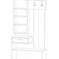 ИНФИНИТИ Прихожая (Секция с зеркалом + 2 шкафа-пенала) в Троицке - troick.mebel24.online | фото 6