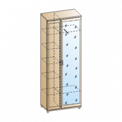 Прихожая Мелисса композиция 1 (Акация Молдау) в Троицке - troick.mebel24.online | фото 2