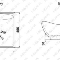 Раковина MELANA MLN-7211 в Троицке - troick.mebel24.online | фото 2