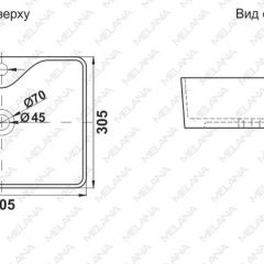 Раковина MELANA MLN-7291X в Троицке - troick.mebel24.online | фото 2