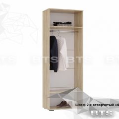 ФЛАЙ Шкаф 2-х створчатый ШК-04 (дуб сонома/белый) в Троицке - troick.mebel24.online | фото 4