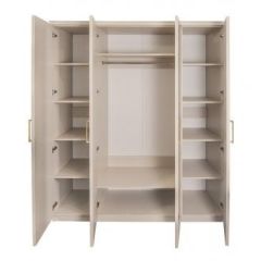 Шкаф 4-х ств с зеркалами Мокко (бежевый) в Троицке - troick.mebel24.online | фото 2