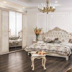 Шкаф 4-х створчатый (2+2) с Зеркалом Патрисия (крем) в Троицке - troick.mebel24.online | фото 3