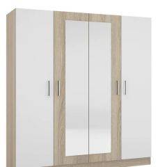 Шкаф 4-х створчатый Леси + Зеркало в Троицке - troick.mebel24.online | фото 3