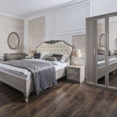 Шкаф 5-ти ств с зеркалами Мокко (серый камень) в Троицке - troick.mebel24.online | фото 4