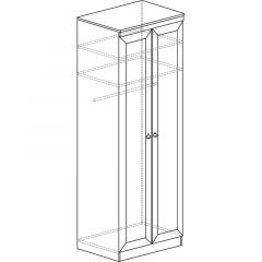 Шкаф для одежды №609 Инна Денвер темный в Троицке - troick.mebel24.online | фото 3
