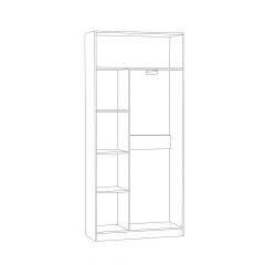 Шкаф для одежды Ливерпуль в Троицке - troick.mebel24.online | фото 2