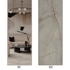 Шкаф-купе 1300 серии SILVER S1+S1+B2+PL2 (2 ящика+1 штанга+1 полка) профиль «Серебро» в Троицке - troick.mebel24.online | фото 7