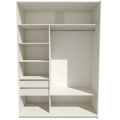 Шкаф-купе 1400 серии SOFT D6+D4+B2+PL2 (2 ящика+1штанга+1 полка) профиль «Капучино» в Троицке - troick.mebel24.online | фото 2