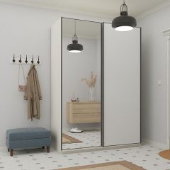Шкаф-купе 1600 серии SOFT D1+D3+B2+PL1 (2 ящика+1штанга) профиль «Графит» в Троицке - troick.mebel24.online | фото