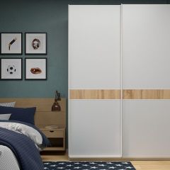 Шкаф-купе 1600 серии SOFT D6+D6+B2+PL3 (2 ящика+2штанги) профиль «Капучино» в Троицке - troick.mebel24.online | фото 5