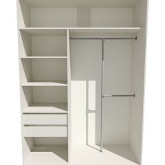 Шкаф-купе 1600 серии SOFT D8+D2+B2+PL4 (2 ящика+F обр.штанга) профиль «Капучино» в Троицке - troick.mebel24.online | фото 3