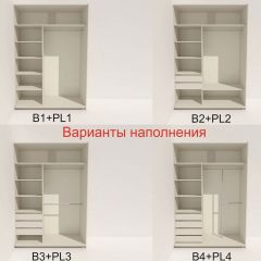 Шкаф-купе 1600 серии SOFT D8+D2+B2+PL4 (2 ящика+F обр.штанга) профиль «Капучино» в Троицке - troick.mebel24.online | фото 4