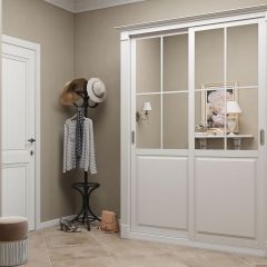 Шкаф-купе 1700 серии NEW CLASSIC K4+K4+B2+PL4 (2 ящика+F обр. штанга) профиль «Капучино» в Троицке - troick.mebel24.online | фото