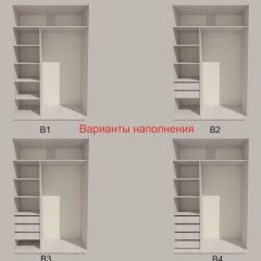 Шкаф-купе 1700 серии SILVER S4+S3Z+B2+PL1 (2 ящика+1 штанга) профиль «Серебро» в Троицке - troick.mebel24.online | фото 5