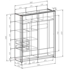 Шкаф-купе 1800 ЛИБЕРТИ в Троицке - troick.mebel24.online | фото 4