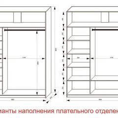Шкаф-купе 1800 серии SOFT D1+D3+B2+PL1 (2 ящика+1штанга) профиль «Графит» в Троицке - troick.mebel24.online | фото 6