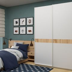 Шкаф-купе 1800 серии SOFT D6+D6+B2+PL3 (2 ящика+2штанги) профиль «Капучино» в Троицке - troick.mebel24.online | фото 5