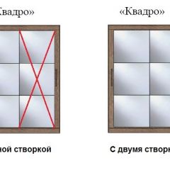 Шкаф-купе №19 Серия 3 Квадро (1700) Ясень Анкор светлый в Троицке - troick.mebel24.online | фото 3