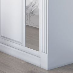 Шкаф-купе 2150 серии NEW CLASSIC K6Z+K1+K6+B22+PL2(по 2 ящика лев/прав+1 штанга+1 полка) профиль «Капучино» в Троицке - troick.mebel24.online | фото 5