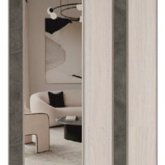 Шкаф-купе 2250 серии SILVER S5+S1+S5 B22+PL2 (по 2 ящика лев/прав+1 штанга+1 полка) профиль «Серебро» в Троицке - troick.mebel24.online | фото 10