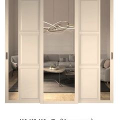 Шкаф-купе 2450 серии NEW CLASSIC K1+K1+K1+B22+PL4 (по 2 ящика лев/прав+F обр.штанга) профиль «Капучино» в Троицке - troick.mebel24.online | фото 15