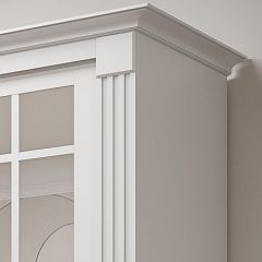 Шкаф-купе 2450 серии NEW CLASSIC K5+K5+K5+B22+PL3 (по 2 ящика лев/прав+1 штанга+1полка) профиль «Капучино» в Троицке - troick.mebel24.online | фото 4