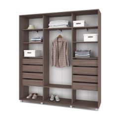 МАРТИН Шкаф-купе Шимо темный (2200*450) М421 в Троицке - troick.mebel24.online | фото 4
