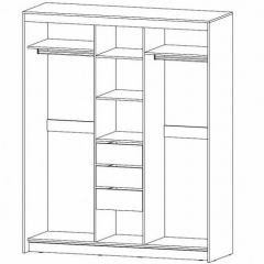 РИВЬЕРА Шкаф-купе 3х створчатый в Троицке - troick.mebel24.online | фото 2