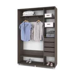РОЛАНД Шкаф-купе Анкор темный (450*1500) Р451 в Троицке - troick.mebel24.online | фото 4