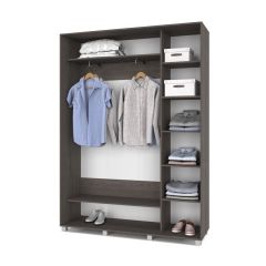 РОЛАНД Шкаф-купе Анкор темный (450*1600) Р461 в Троицке - troick.mebel24.online | фото 3