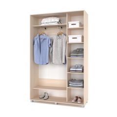 РОЛАНД Шкаф-купе Млечный дуб (450*1400) Р441 в Троицке - troick.mebel24.online | фото 3