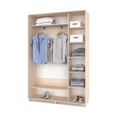РОЛАНД Шкаф-купе Млечный дуб (450*1500) Р451 в Троицке - troick.mebel24.online | фото 3