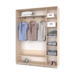 РОЛАНД Шкаф-купе Млечный дуб (450*1700) Р471 в Троицке - troick.mebel24.online | фото 3
