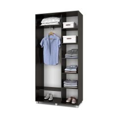РОЛАНД Шкаф-купе с зеркалами Венге (450*1100) Р413 в Троицке - troick.mebel24.online | фото 3