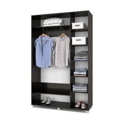 РОЛАНД Шкаф-купе с зеркалами Венге (450*1400) Р443 в Троицке - troick.mebel24.online | фото 3