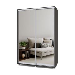 РОЛАНД Шкаф-купе с зеркалами Венге (450*1500) Р453 в Троицке - troick.mebel24.online | фото 2