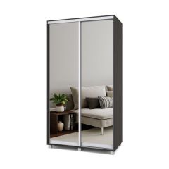 РОЛАНД Шкаф-купе с зеркалами Венге (600*1300) Р633 в Троицке - troick.mebel24.online | фото