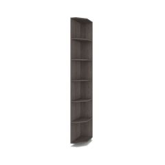 РОЛАНД Шкаф-купе с зеркалом Анкор темный (450*1500) Р452 в Троицке - troick.mebel24.online | фото