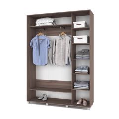 РОЛАНД Шкаф-купе с зеркалом Шимо темный (450*1600) Р462 в Троицке - troick.mebel24.online | фото 3